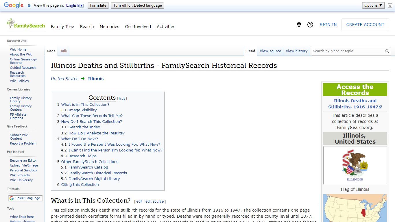 Illinois Deaths and Stillbirths - FamilySearch Historical Records